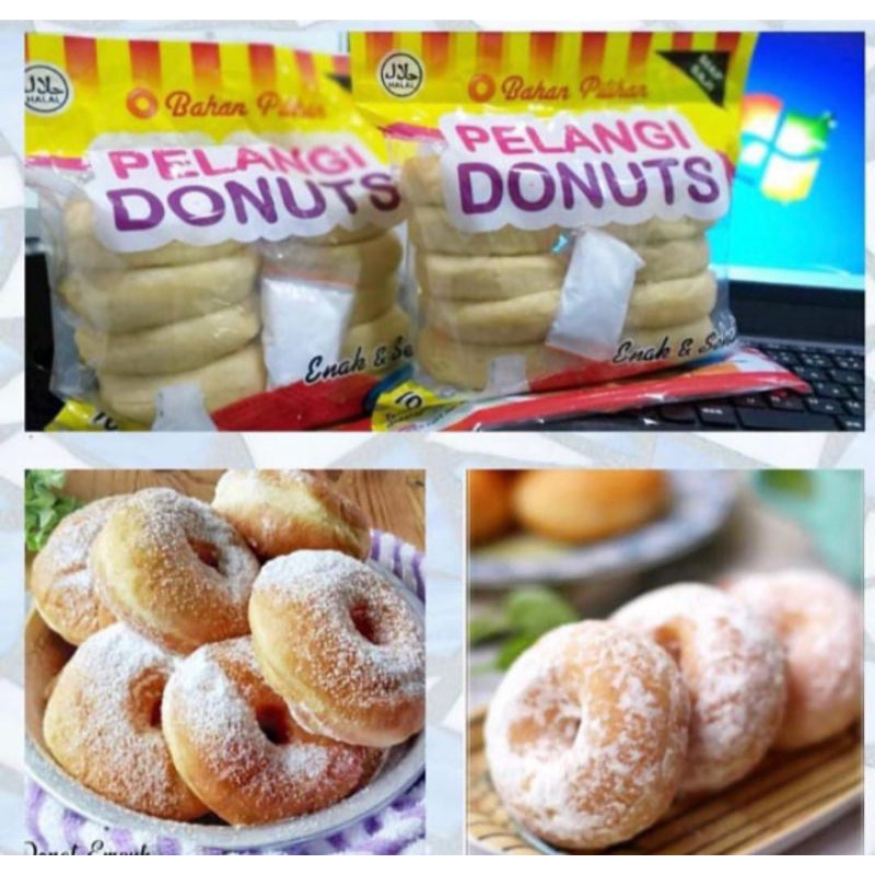 

Donat pelangi isi 10