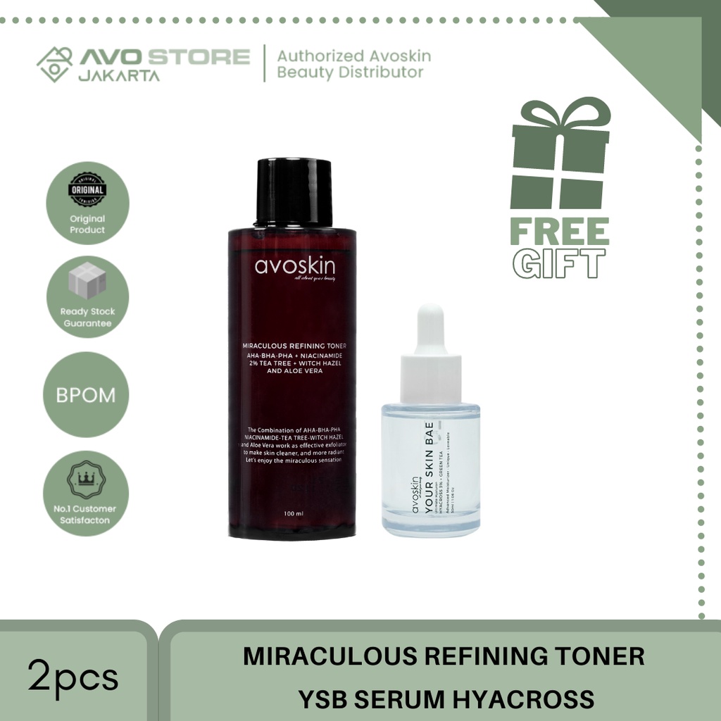 [BUNDLING] Miraculous Refining Toner 100ml - YSB Serum Hyacross