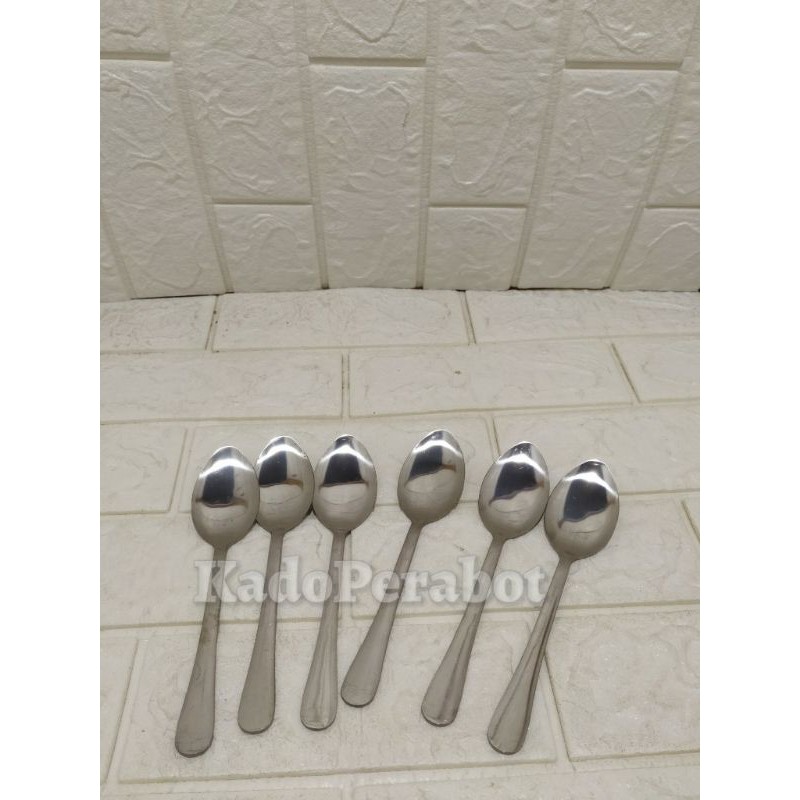 sendok noble isi 6 pcs - sendok makan tebal - sendok makan stainless