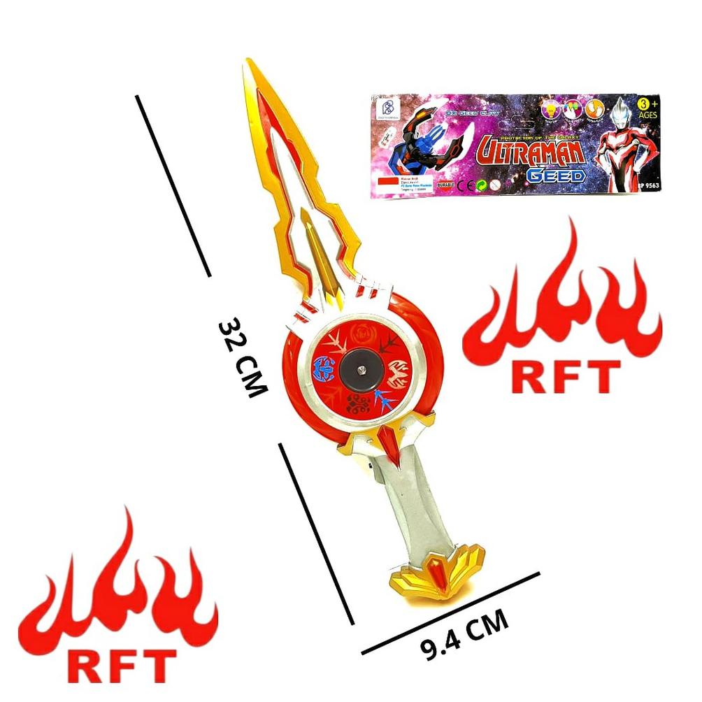 [PROMO RCJ91] SENJATA PEDANG ULTRAMAN ORB SUARA LAMPU DX ORB CALIBUR FREE BATERAI 9563 Ready