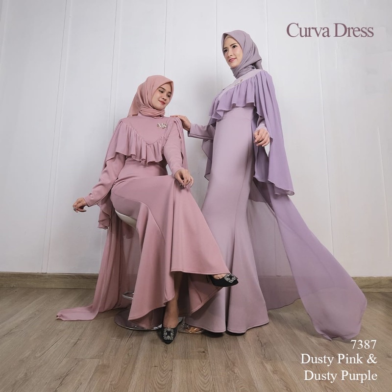YOSHI23 ll Curva dress MissKamiHijab Ori