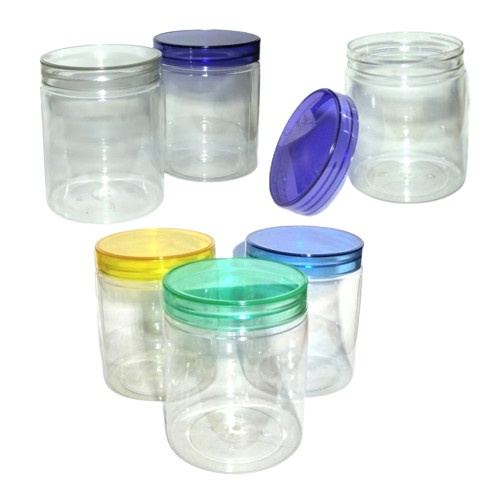 Toples Tabung Bulat 650ml Toples Jar Pet Bening Transparan