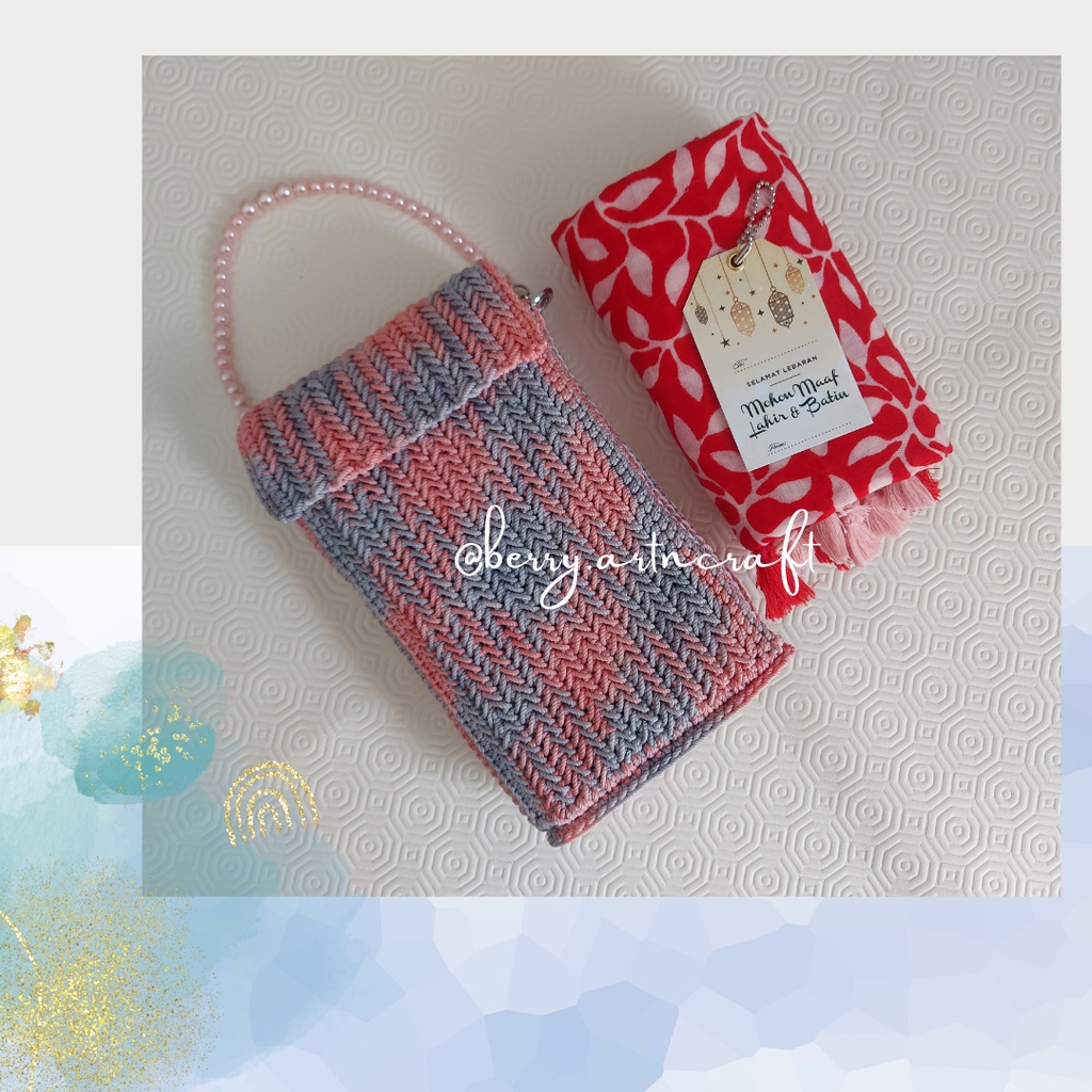 

Walie Crochet Pouch/Handmade/Tas Rajut/Tas Crochet/Tas HP/Mini Handbag/Mini HP Pouch