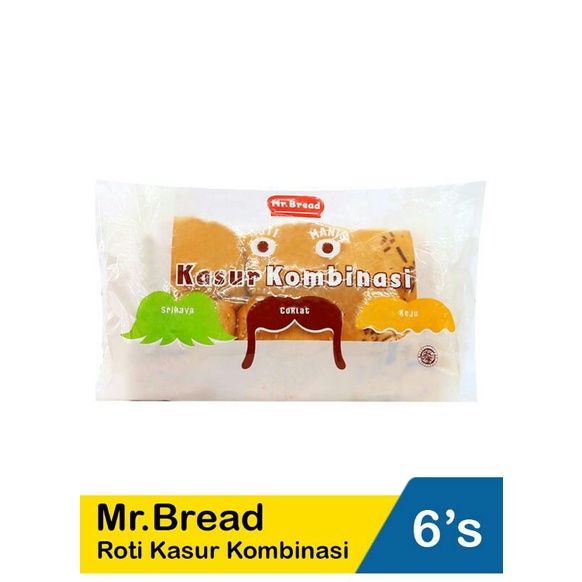 

Mr.Bread Roti Manis Kasur 6'S Kombinasi