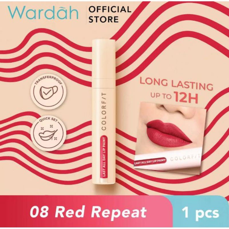 Wardah Colorfit Last All Day Lip Paint Ombre 03 &amp; 08 | Paket Lip Cream Ombre