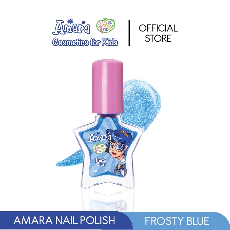 Amara Kids Nail Polish Kutek Anak Tanpa Aseton Aman Stiker Kuku Makeup