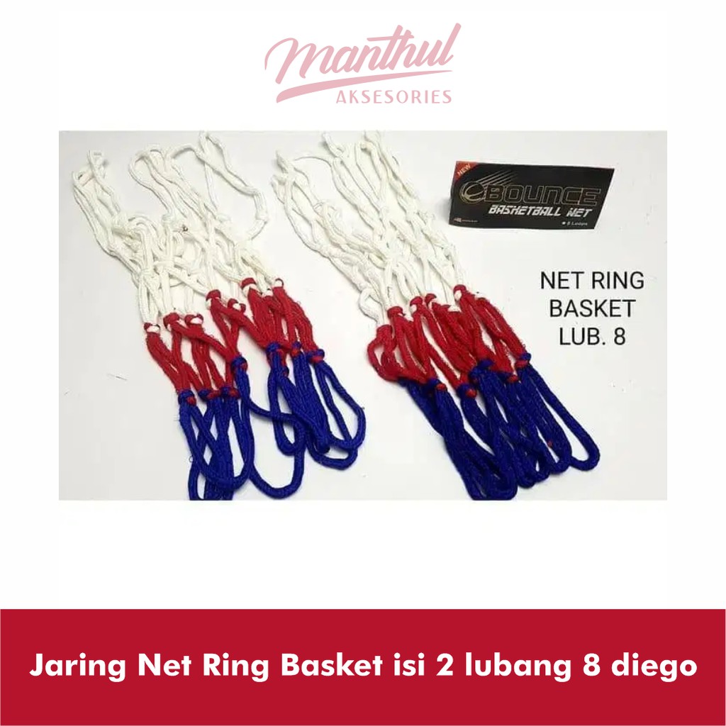 Jaring Net Ring Basket isi 2 lubang 8 diego