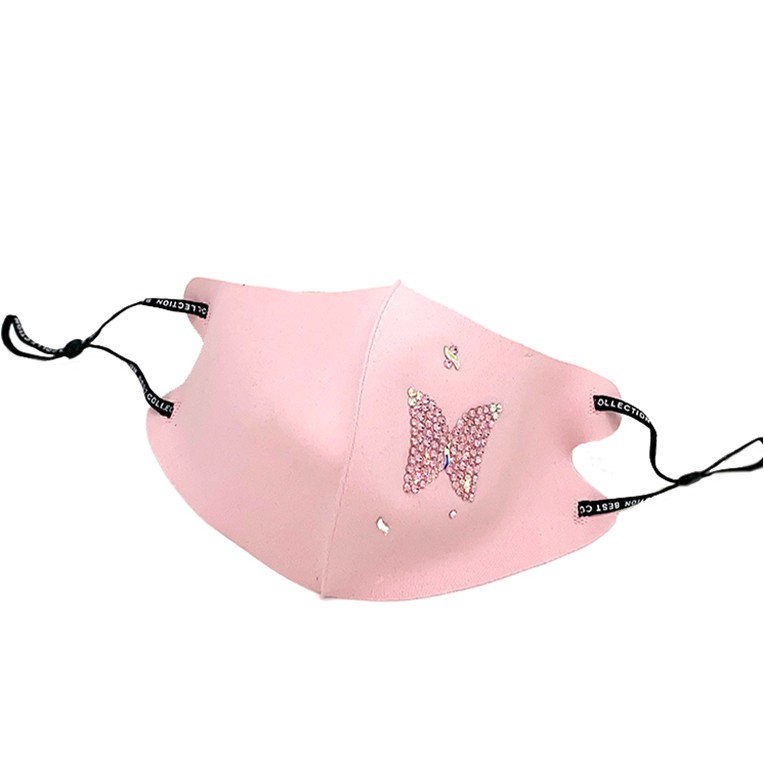 

La Floret 1 pc Masker Kain Non Medis Crystal 3D integrated Premium Quality design Mask