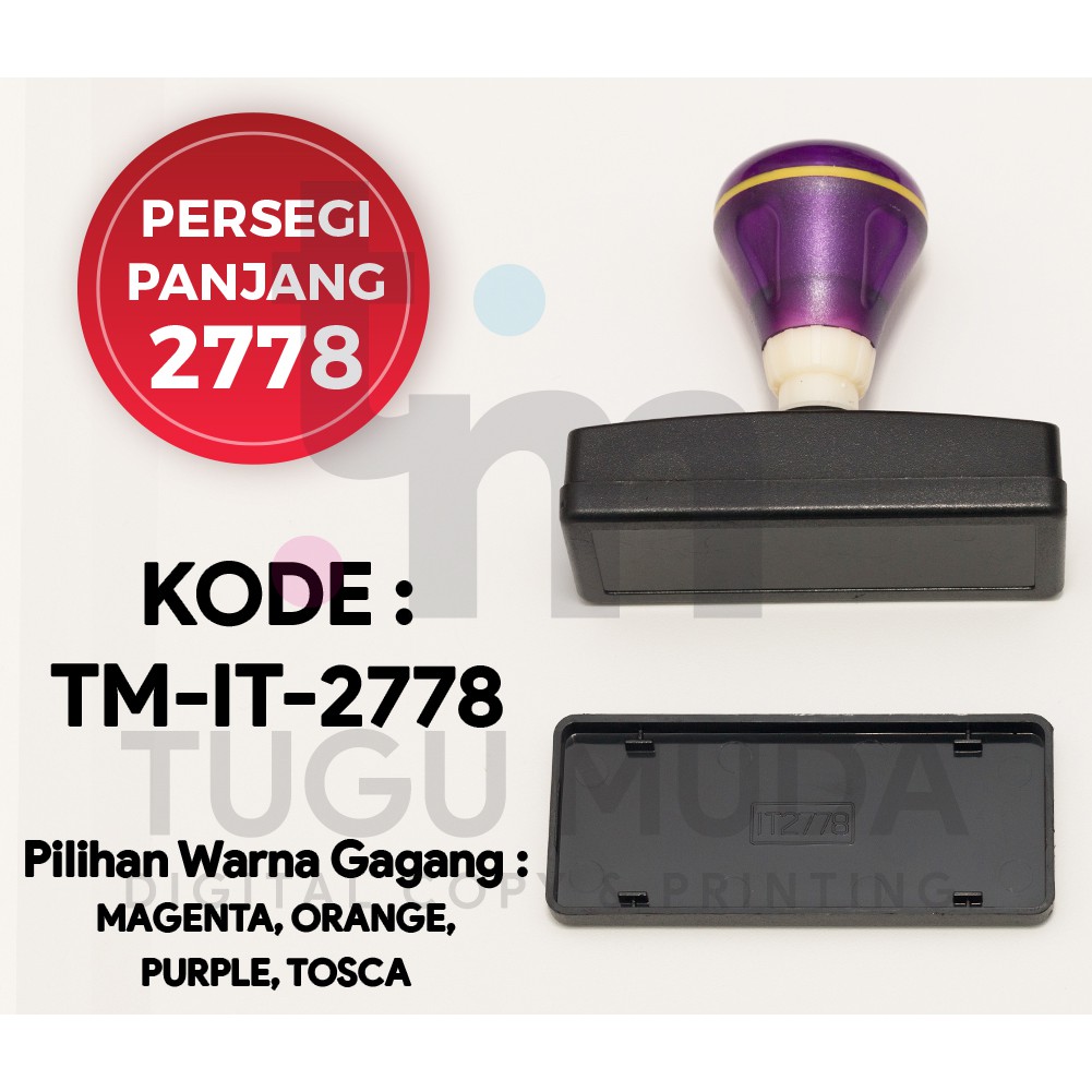 

GROSIR Gagang Stempel Flash PERSEGI PANJANG 2778 (27x78mm) -TM-IT-2778