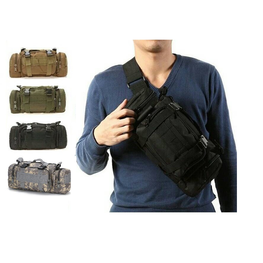 Tas Selempang Pria Tactical Army Import