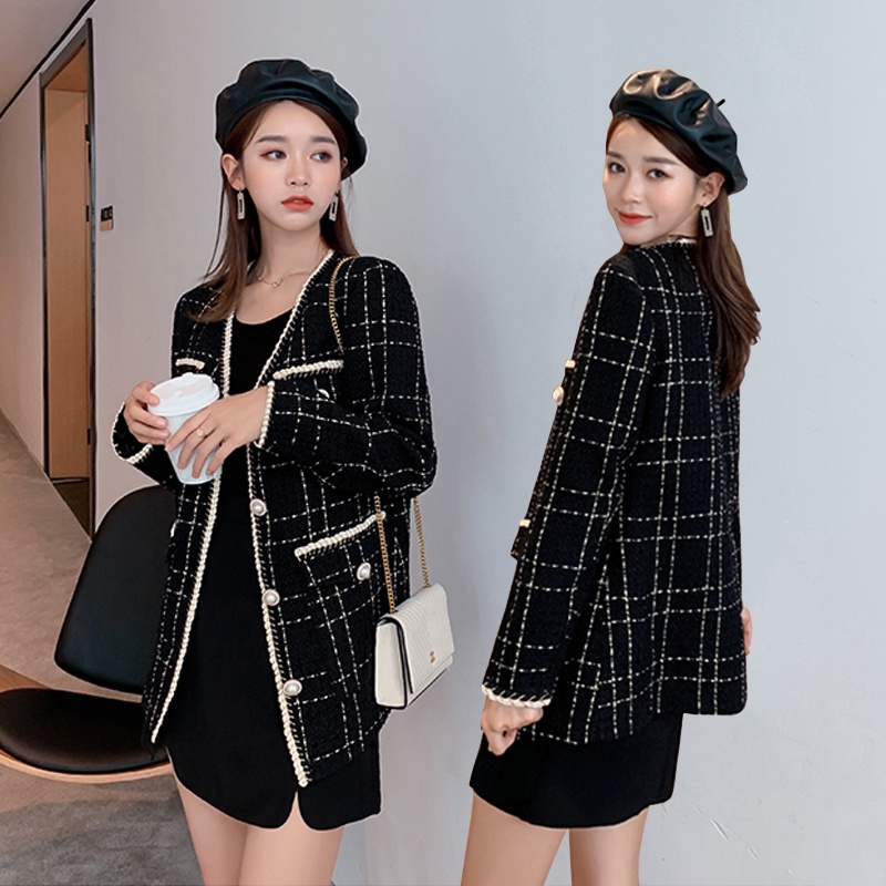 KARAKOREA 5538 Tweed Korean Premium Blazer/Cardigan/Outwear/Outer