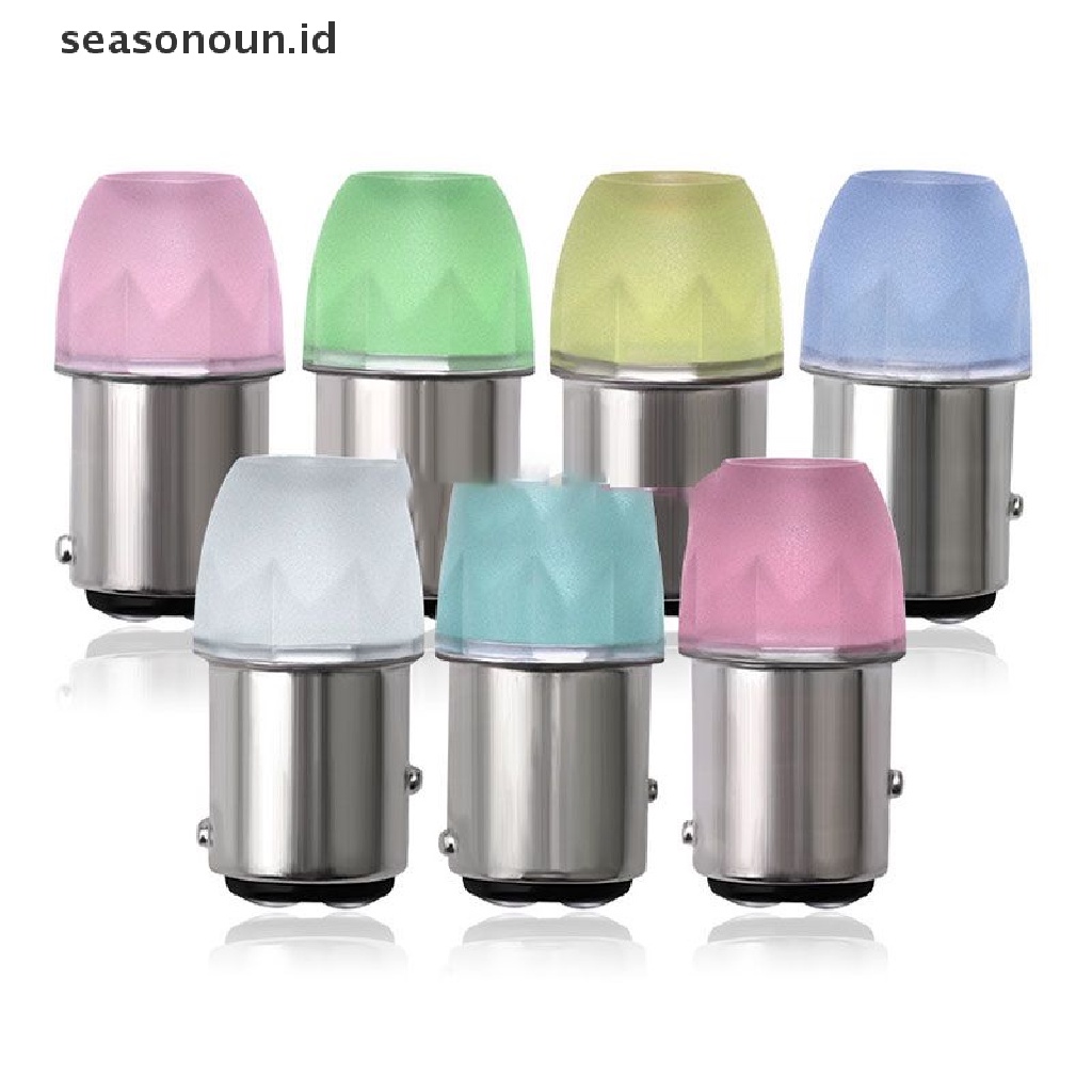 【seasonoun】 10PCS P21W P21 5W LED Bulb 1156 1157 BA15S BAY15D Led Car Signal DRL Lamps .