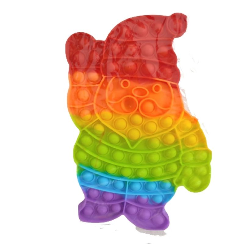 Pop It Natal Christmas Santa Claus /Mainan Fidget Toys Sinterklas Natal Castle-4