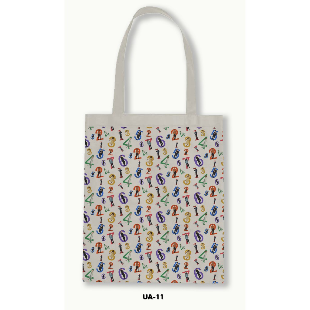 TOTE BAG BLACU MOTIF - UMBRELLA ACADEMY .02