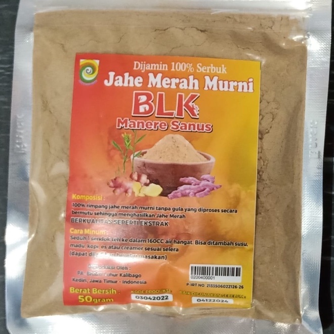 

JAHE MERAH NON GULA 50 GRAM