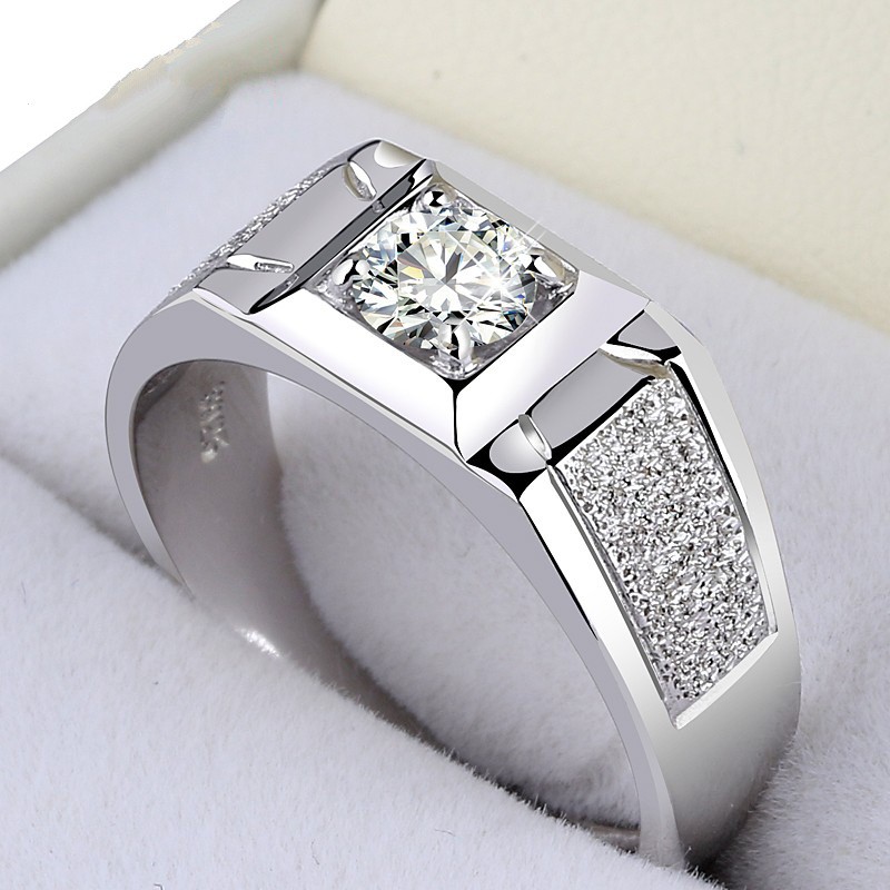 Cincin Silver 925 Hias Berlian Untuk Pria