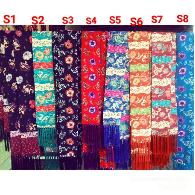 Syal batik besurek khas bengkulu