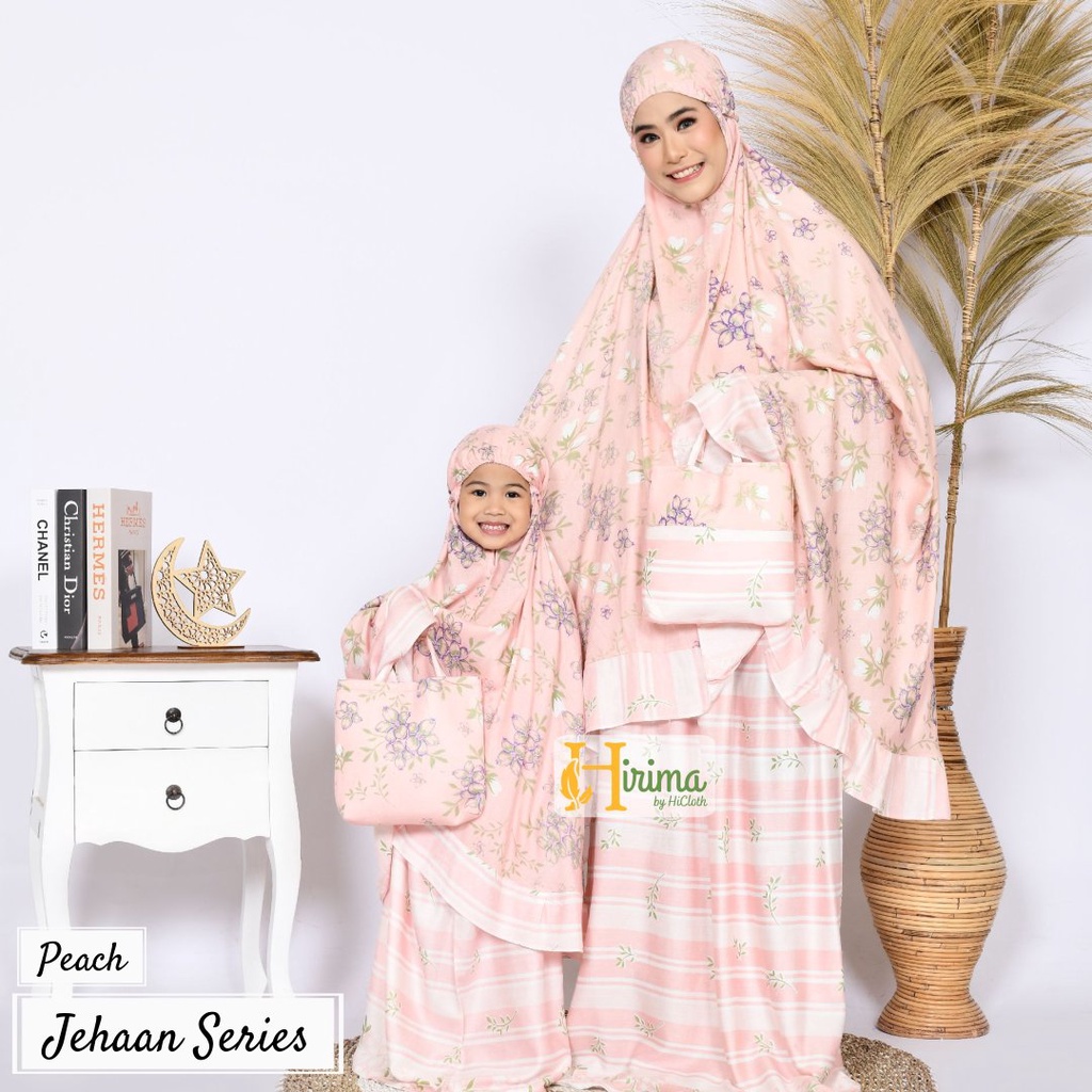 produsen mukena ukuran lengkap ibu anak 1th 3th 6th 10th rayon shabby bali adem