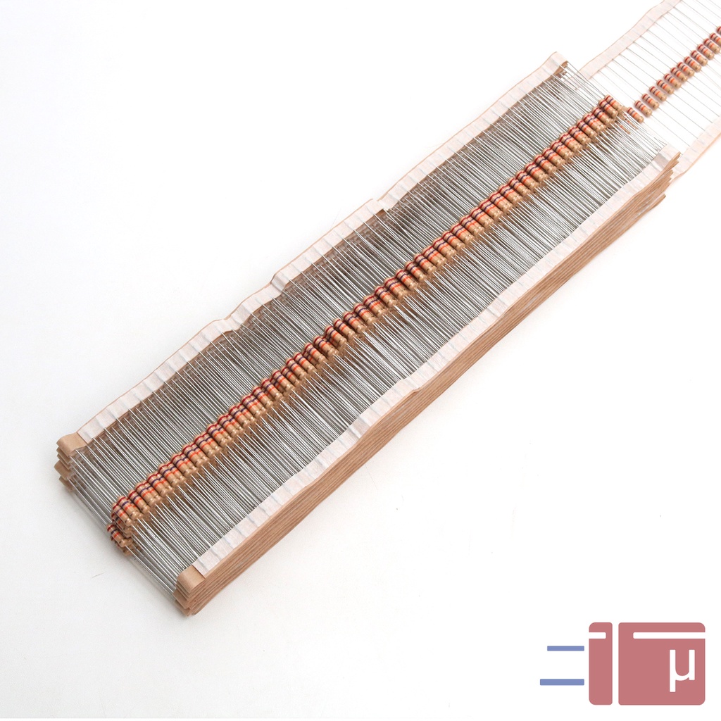 X10 Resistor 27K 1/2W Karbon 5% Taiwan Kaki Tembaga