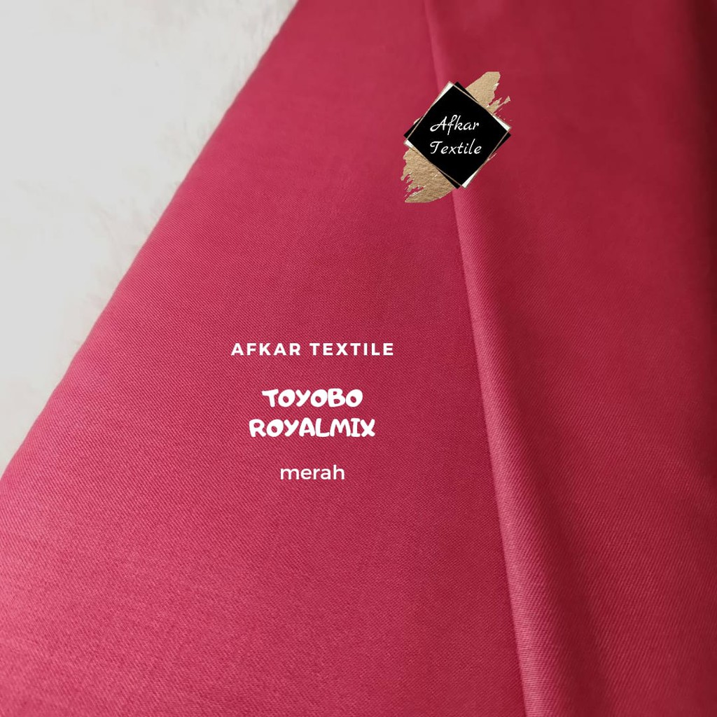 [TERMURAH] KAIN KATUN TOYOBO ROYAL MIX / Royalmix Premium Import / 100% Original Toyobo / Tidak KW-58 Merah