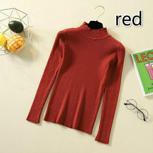 Atasan rajut knitt turtelnek pjg-maron