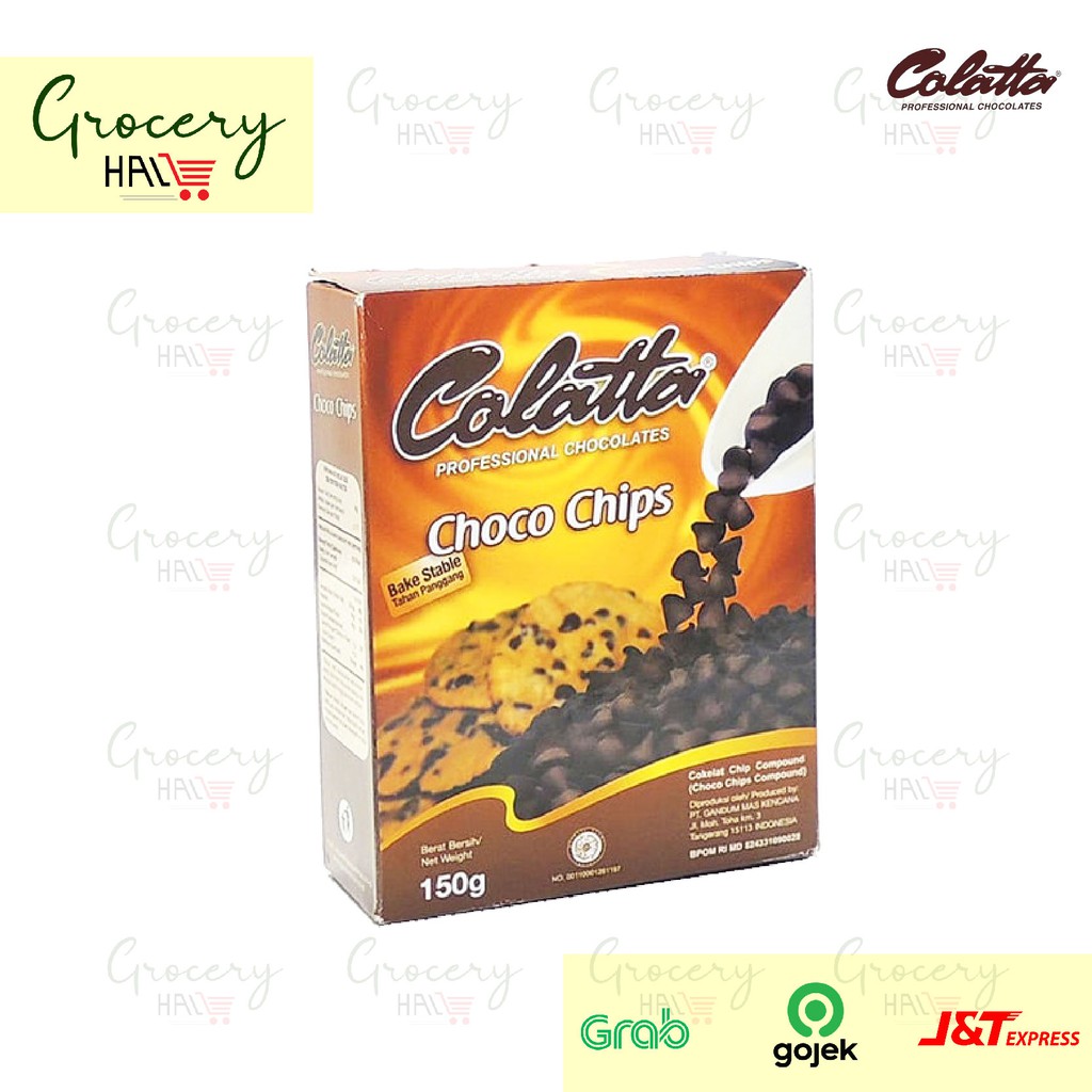 

COLATTA CHOCO CHIPS 150 GR ( CHOCOCHIPS BAKESTABLE )