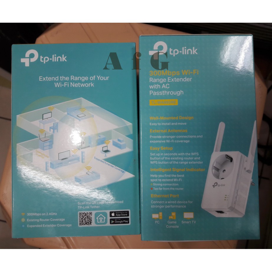 TP-Link TL-WA860RE 300Mbps WiFi Range Extender dengan AC Passthrough