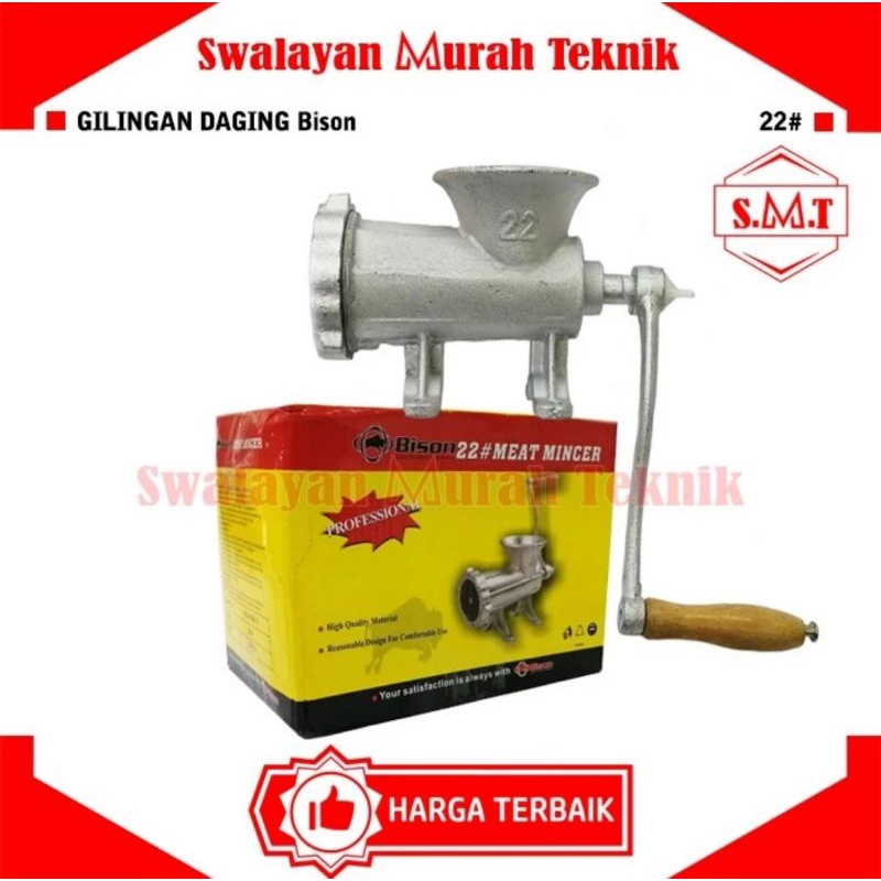 Gilingan Daging Manual 22" BISON Meat Mincer Grinder