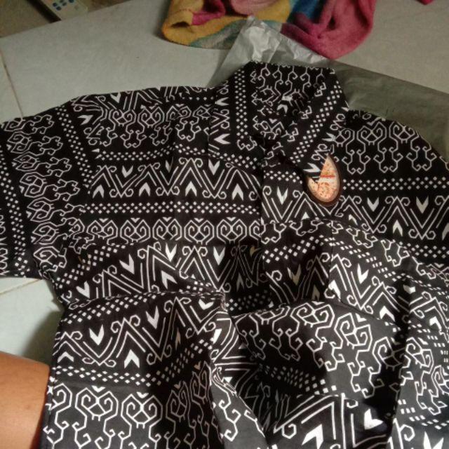 Kemeja Batik Pria Lengan Panjang Size M L Xl Xxl Bswart Batik Hrb026 Kenongo Hem Panjang Padi