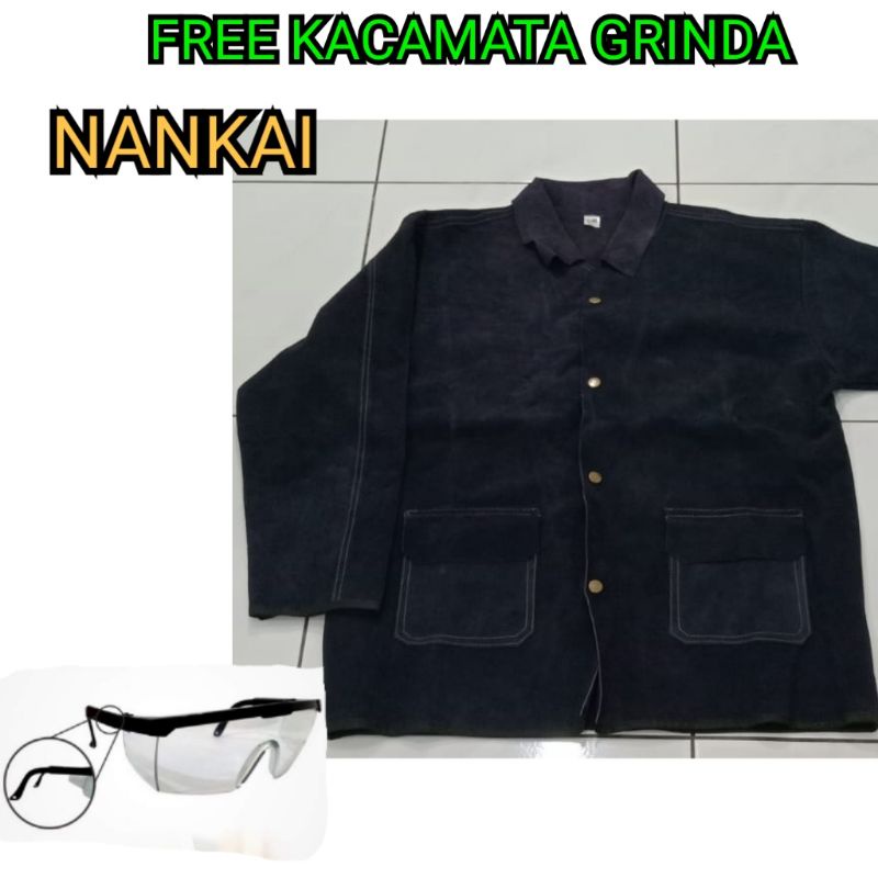 jaket las biru dongker