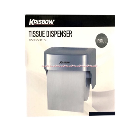 Krisbow Stora Toilet Tissue Dispenser Tempat Alat Roll Tissue WC Dispenser Tisu WC Tisu Gulung Stora