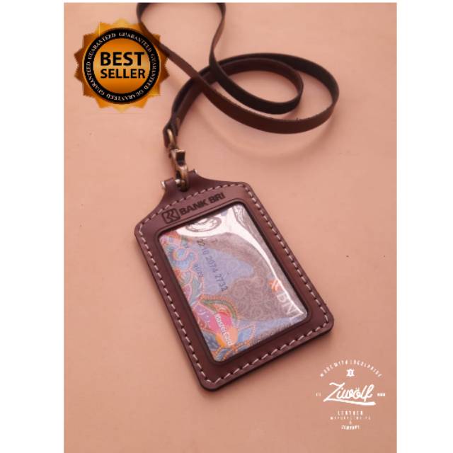 

(TERMURAH) Id card holder kulit - id card kulit - gantungan kulit - id card holder murah