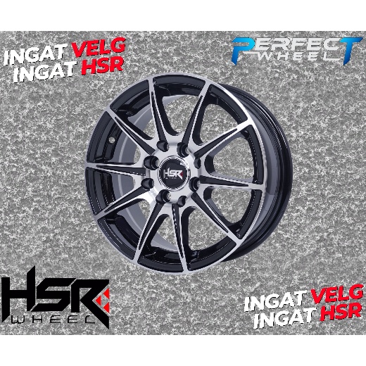FREE ONGKIR SELURUH DAERAH VELG HSR KCCX RING 14 TWO TONE LEBAR 6