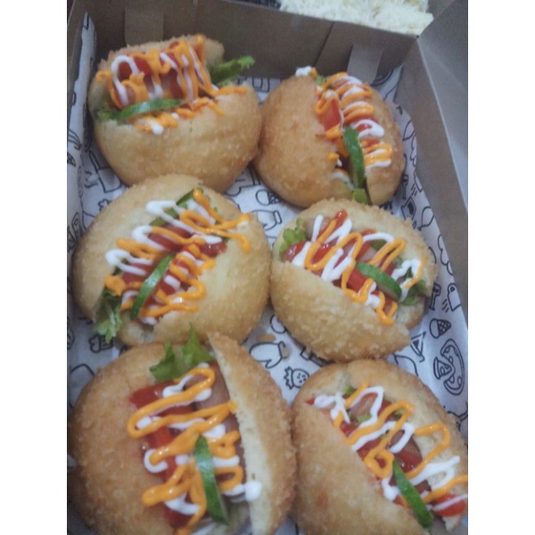 

donat sosis isi 6 (palembang)