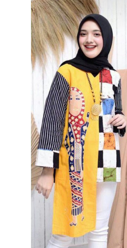 Karikatur Blouse Bu Tedjo Batik Solo
