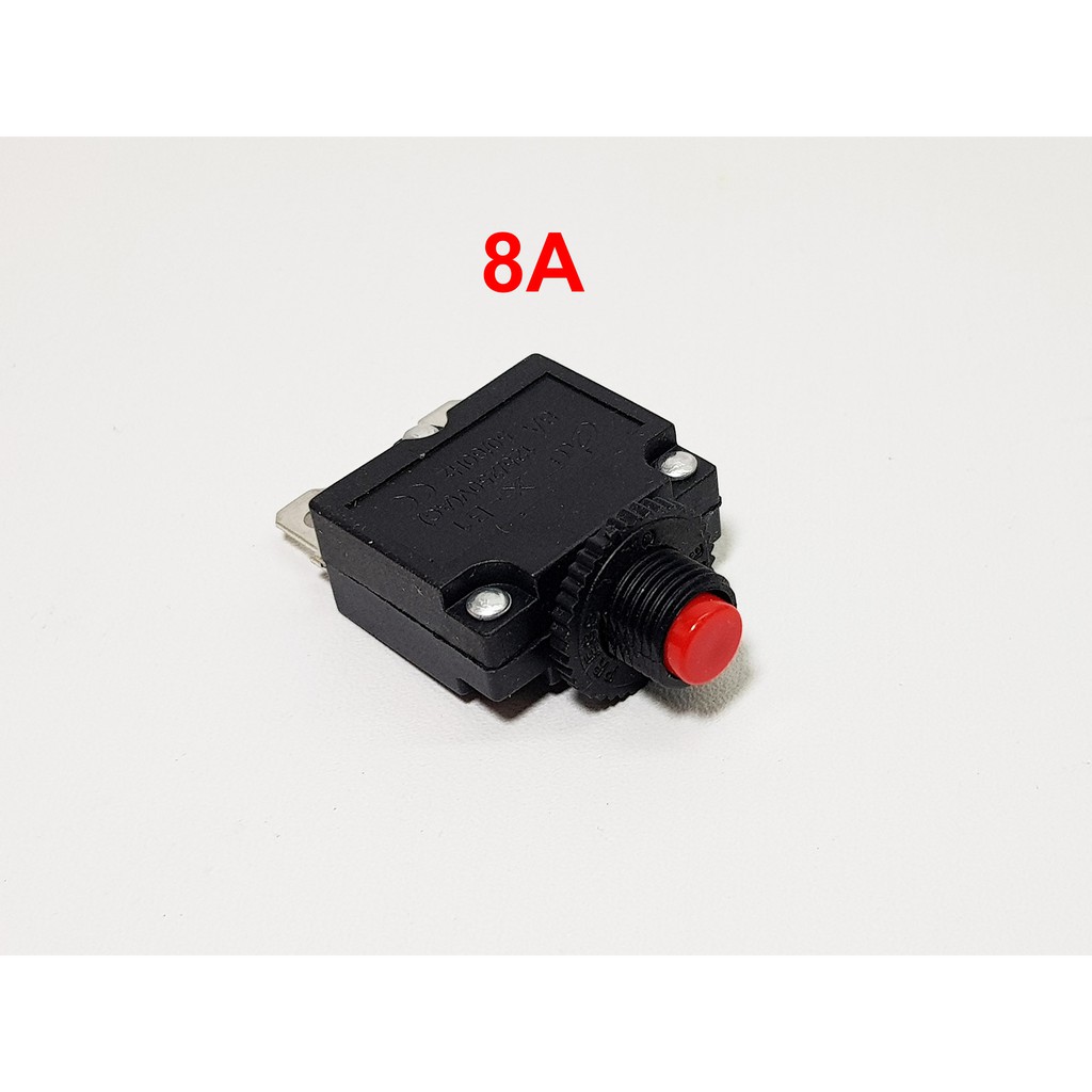 8A Circuit Breaker Push Button / Overload Protector