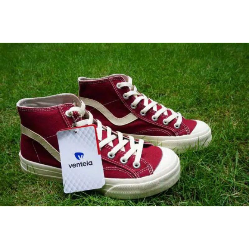 VENTELA PUBLIC HIGH MAROON/ventela public/ventela original/sepatu ventela/sepatu ventela original