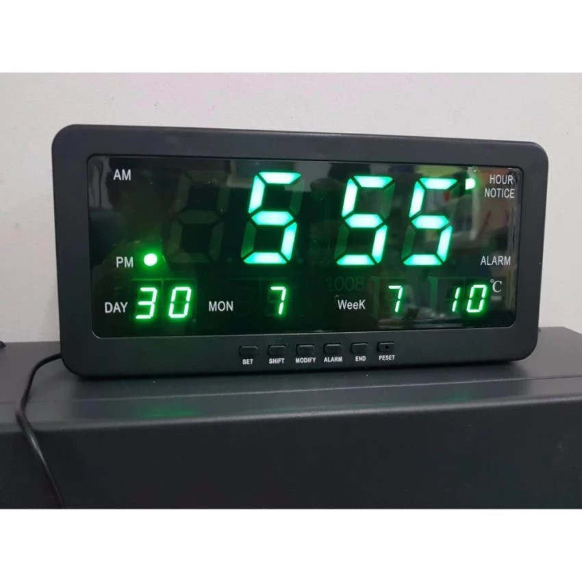 Sonifer Jam Meja Digital Alarm TL-1008 LED Hijau