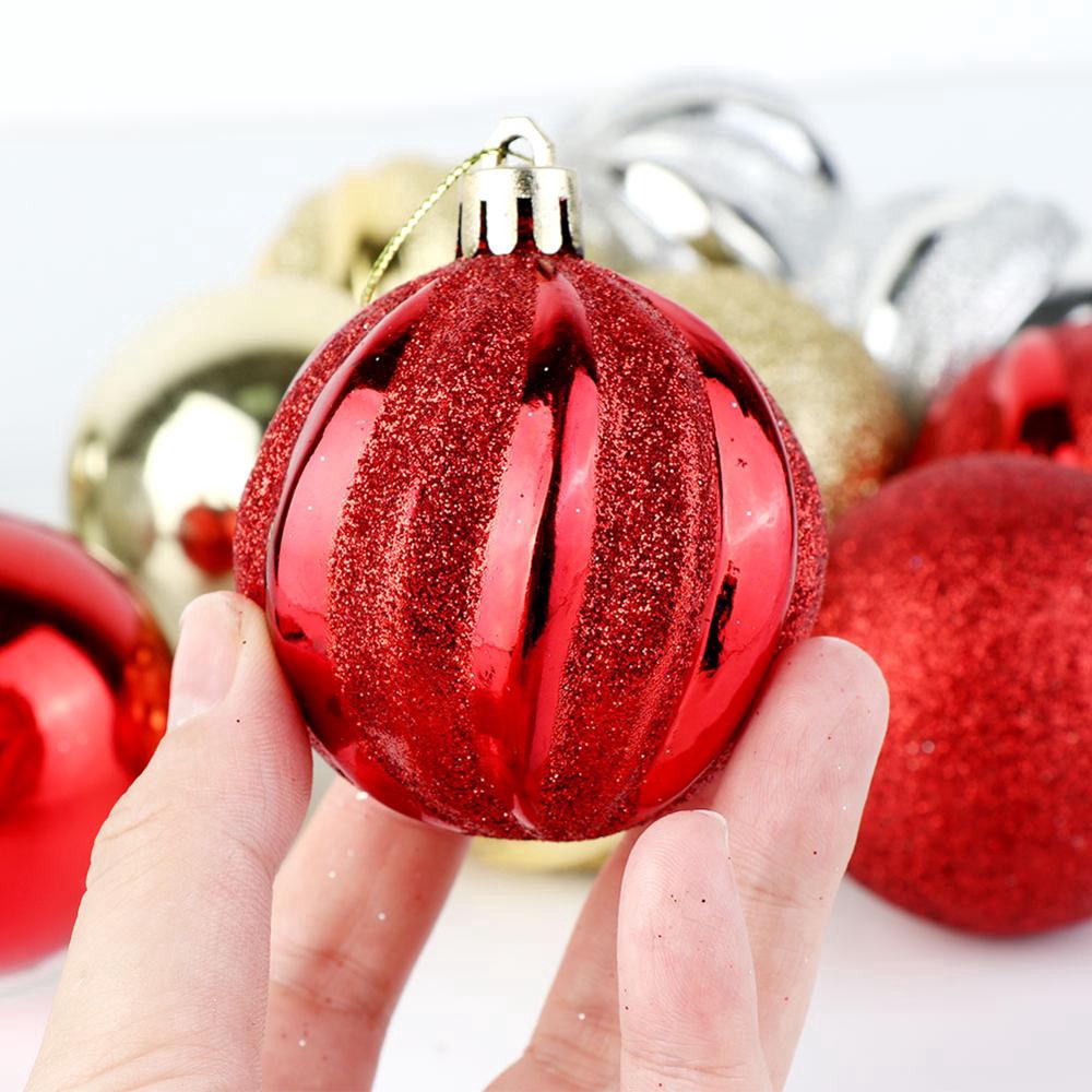 12pcs/Box Christmas Tree Pendant Decoration 5.5cm Hanging Ball Wedding Party Xmas New Year Decor