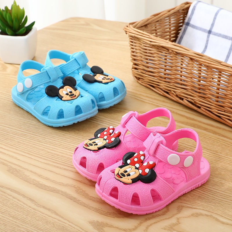 LittleAaron HAPPY MK Sepatu Sandal Anak Laki Laki Perempuan Bahan Karet Model Lucu 0-5 Tahun Import