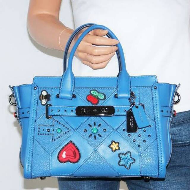 COACH Swagger 27 Canyon Quilt Leather tas original authentic selempang slingbag crossbody bag