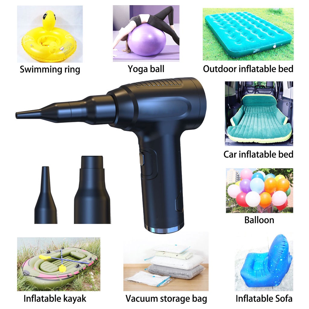 3 in 1 Cordless Vacuum Cleaner Air Blower Air Pump Inflator Rechargeable Wireless Dust Blower Car Vacuum