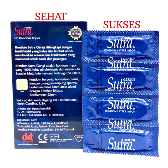 KONDOM SUTRA GERIGI ~ ISI 12 PCS