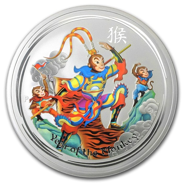 Koin Perak 2016 Australia Lunar Monkey King 1oz Silver Coin