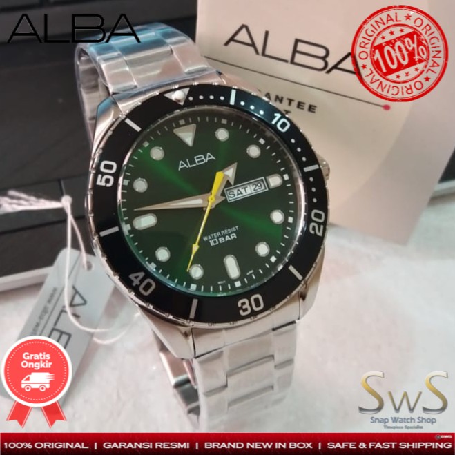 Alba AJ6111 Jam Tangan Pria Original AJ6111X1