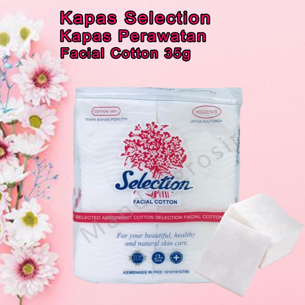 Perawatan wajah * Facial Cotton * Kapas Selection * 35g