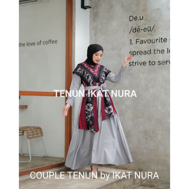 ( READY STOK ) RAISA DRESS Couple Tenun Lebaran Baju Kondangan