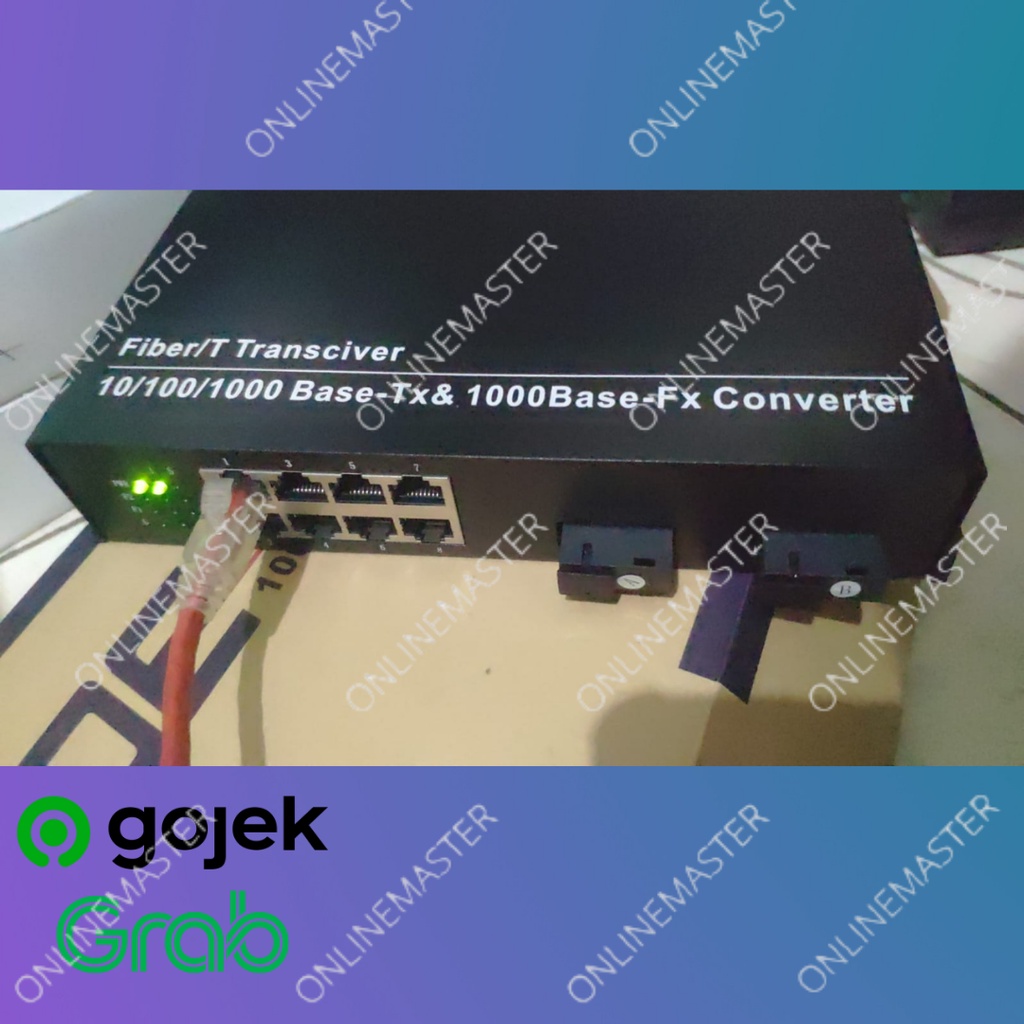 Media converter 8port gigabit poe + 2 fo