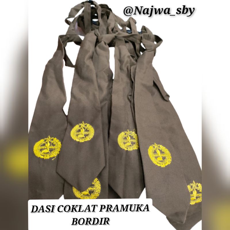 DASI PRAMUKA COKLAT BORDIR