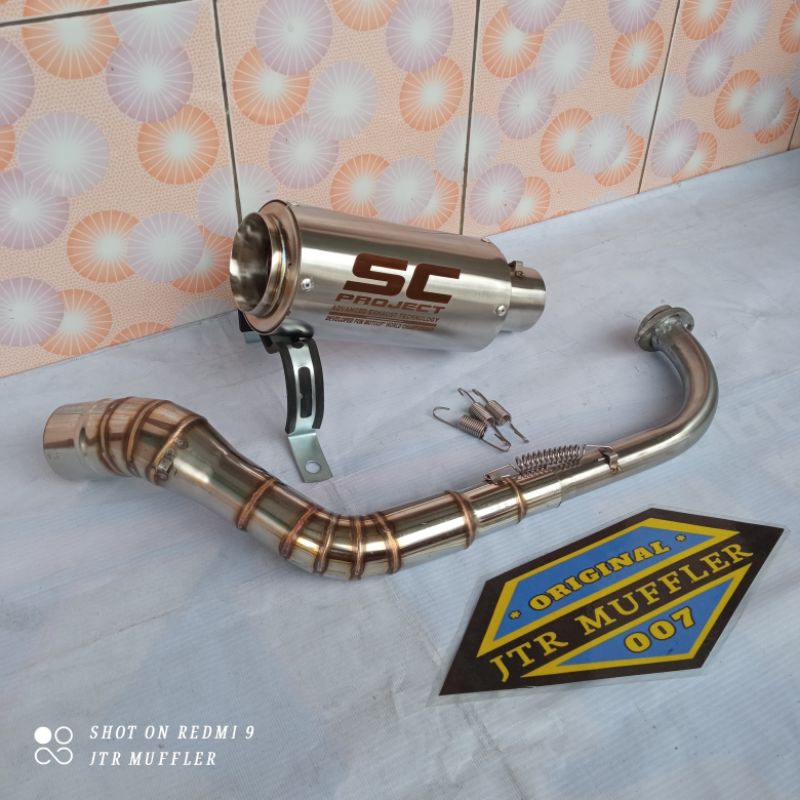 knalpot Sc project Nmax New NMAX 2020 Aerox Lexi Adv Pcx Vario 125 150 Beat Fi Karbu Scoopy Mio j m3